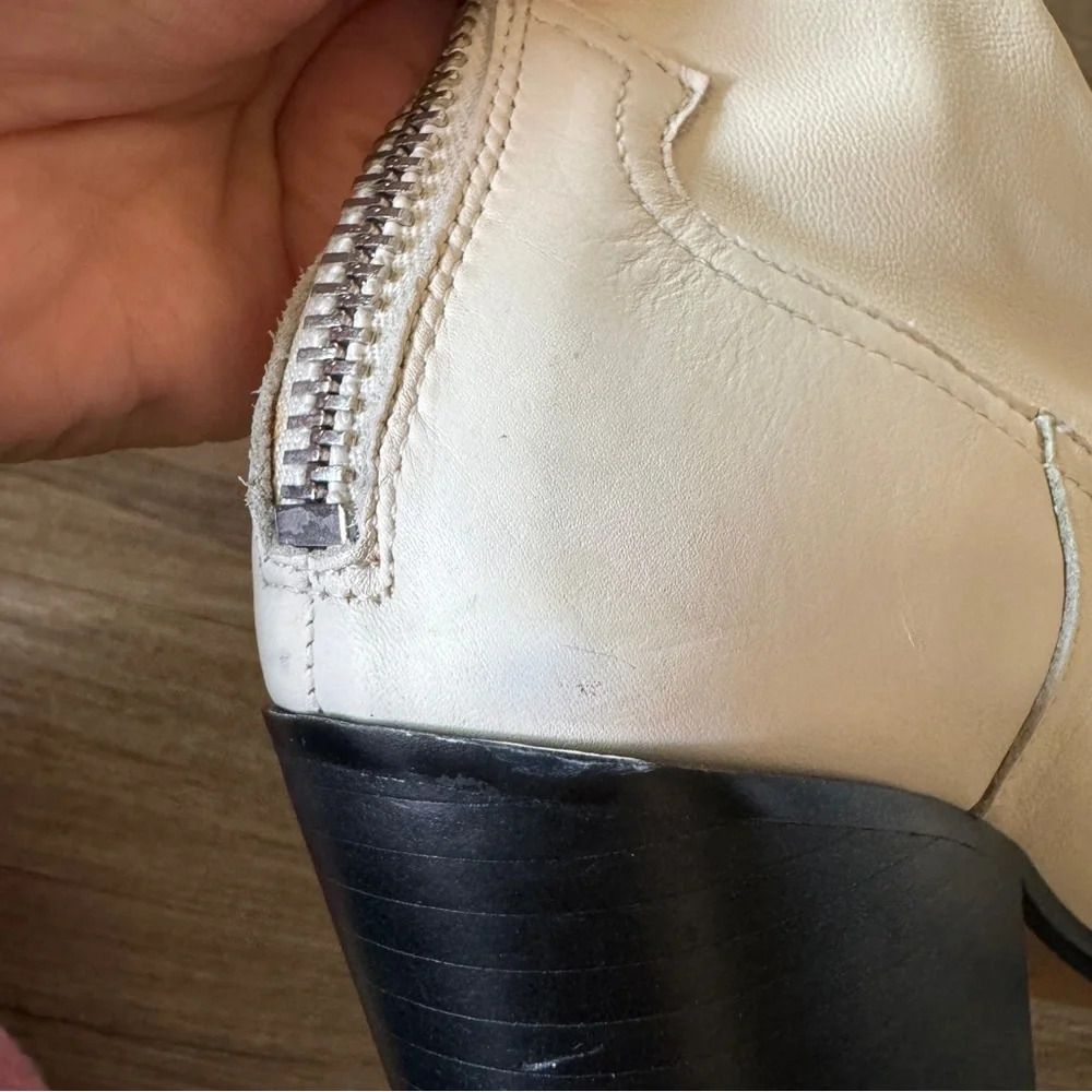 Dolce Vita Shanta Western Boots in Off White size 6 - Picture 5 of 12